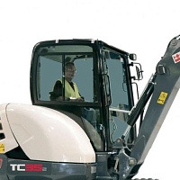 Стекло кузовное заднее Terex TC35