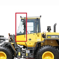 Стекло кабины боковое переднее Komatsu WA250/A300/WA350