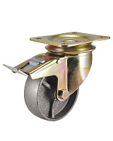 Колёсная опора KAMA 3602-DDB-100-F18-HT с тормозом