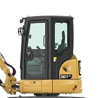 Стекло кузовное левое на Caterpillar 303.5 DCR