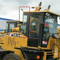 Стекло кузовное заднее правое на фронтальный погрузчик Shanlin Zl 20