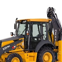 Стекло  дверное левое для John Deere 315SК/ 325SК (нижнее)