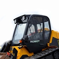 Стекло дверное левое Jcb 1110Т/Jcb Robot 160/180/190/220