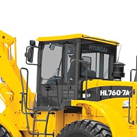 Стекло заднее Hyundai HL760-7a (закаленное)