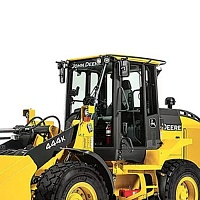Стекло кузовное заднее левое для John Deere 444к/524к