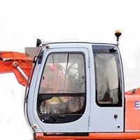 Стекло дверное верхнее  для Fiat Hitachi ex 165/ 255/355